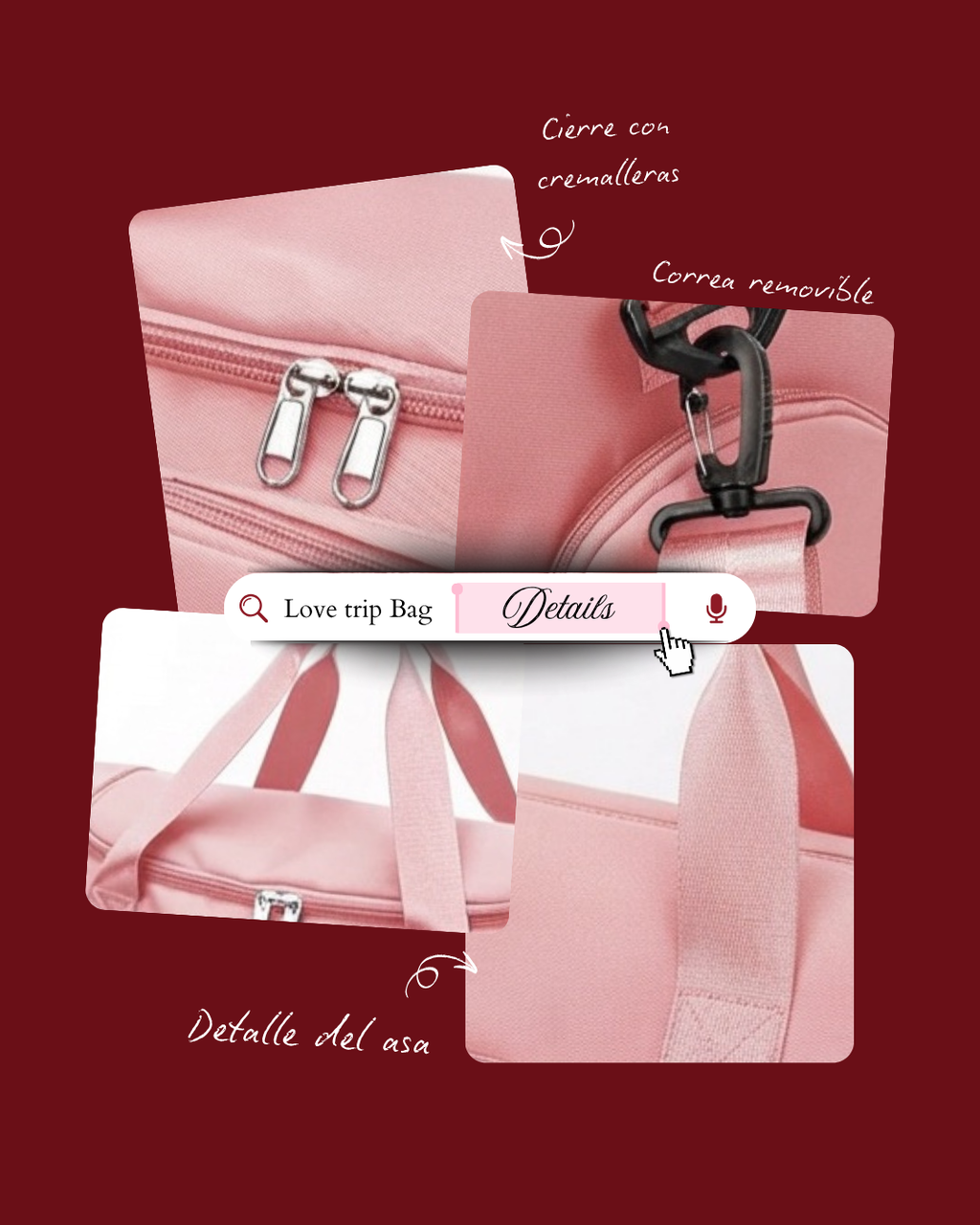Love Trip Bag Pink